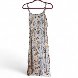 Blue Rain Floral Dress